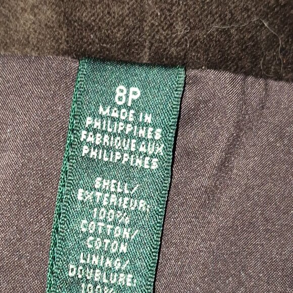 Ralph Lauren Brown Velvet Blazer Sz 8P - Picture 3 of 4